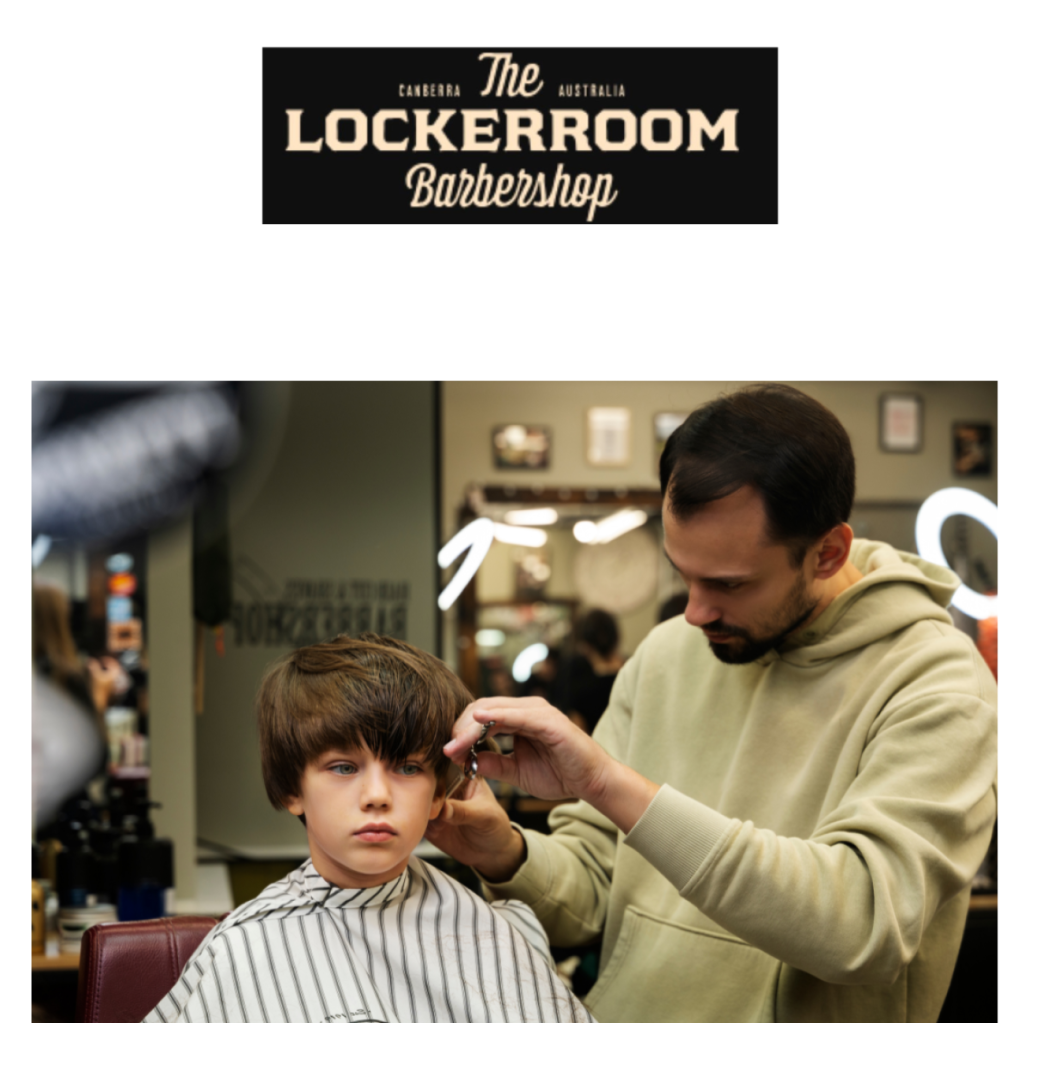Childrens Hair Cut Near Me in Canberra – The Locker Room Barbershop
