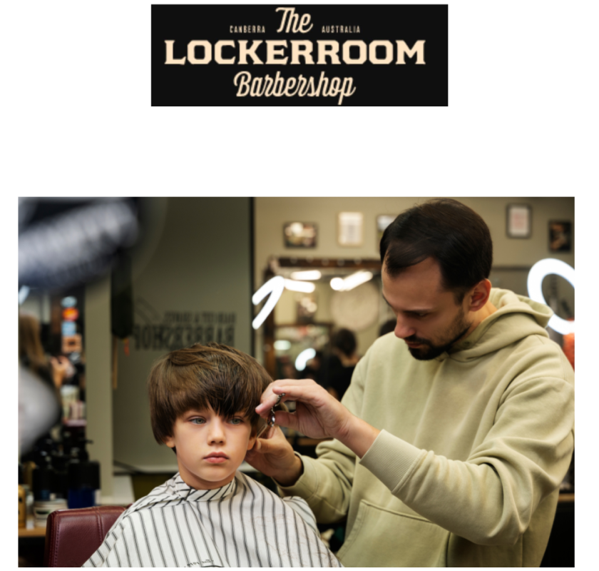 Childrens Hair Cut Near Me in Canberra – The Locker Room Barbershop