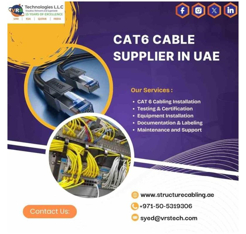 Where to Find the Best CAT6 Cable Supplier in UAE?