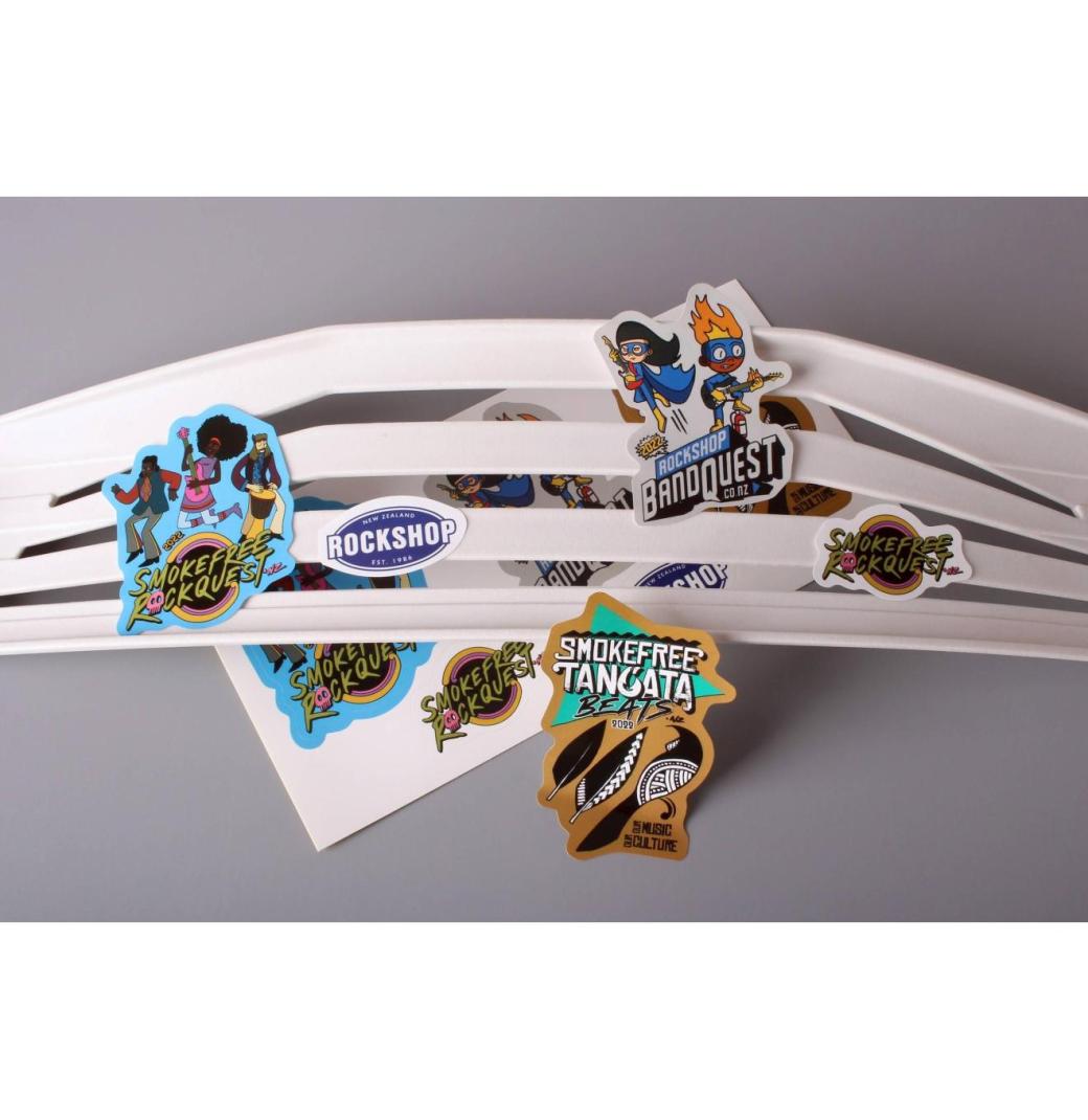 Custom Art Paper Stickers from $17. Free proofing and shipping Australia-wide. - 1/3