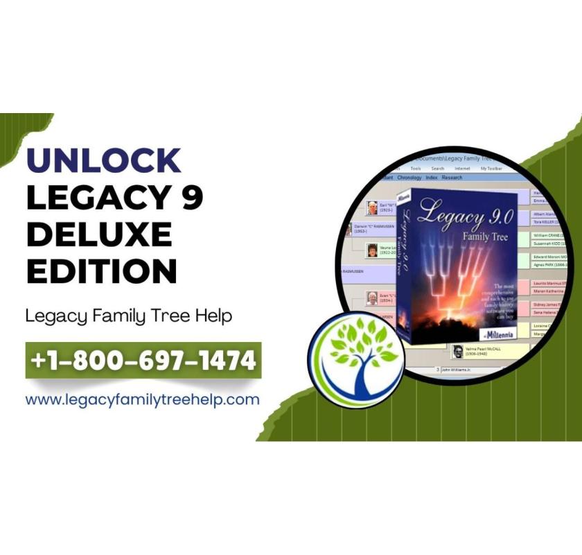 How to Unlock Legacy 9.0 Deluxe Edition and Upgrade Your Family Tree Software