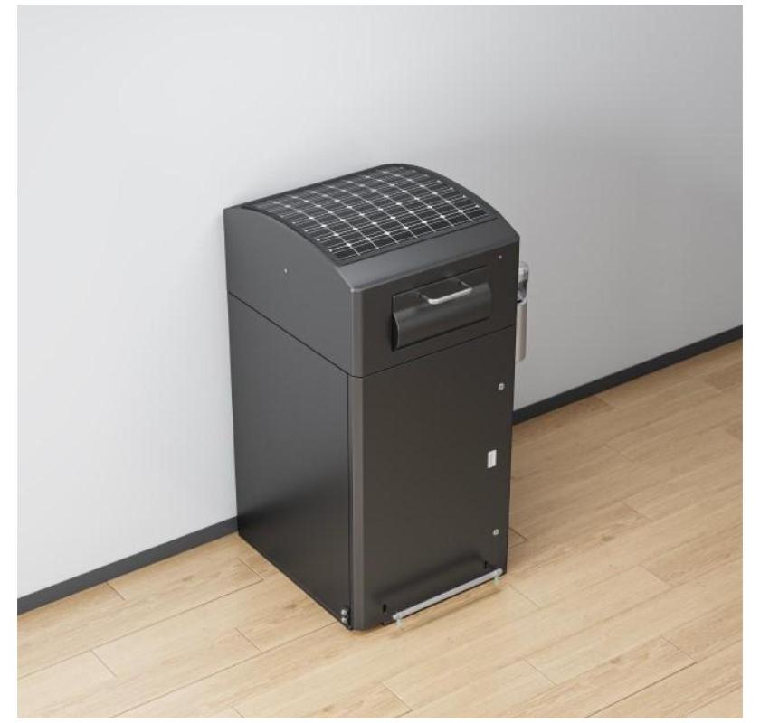 Intelligent Solar-Powered Trash Compressor Bin