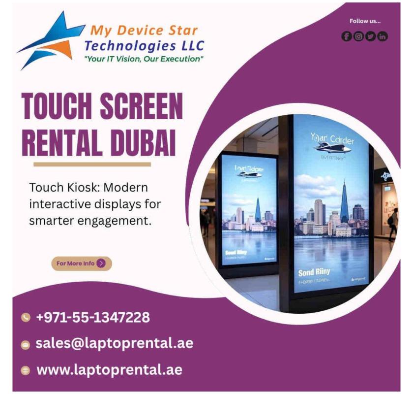 How to Rent Touch Screens for Your Next Dubai Event?