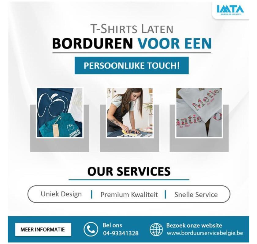 T-Shirts Laten Borduren voor een Persoonlijke Touch!