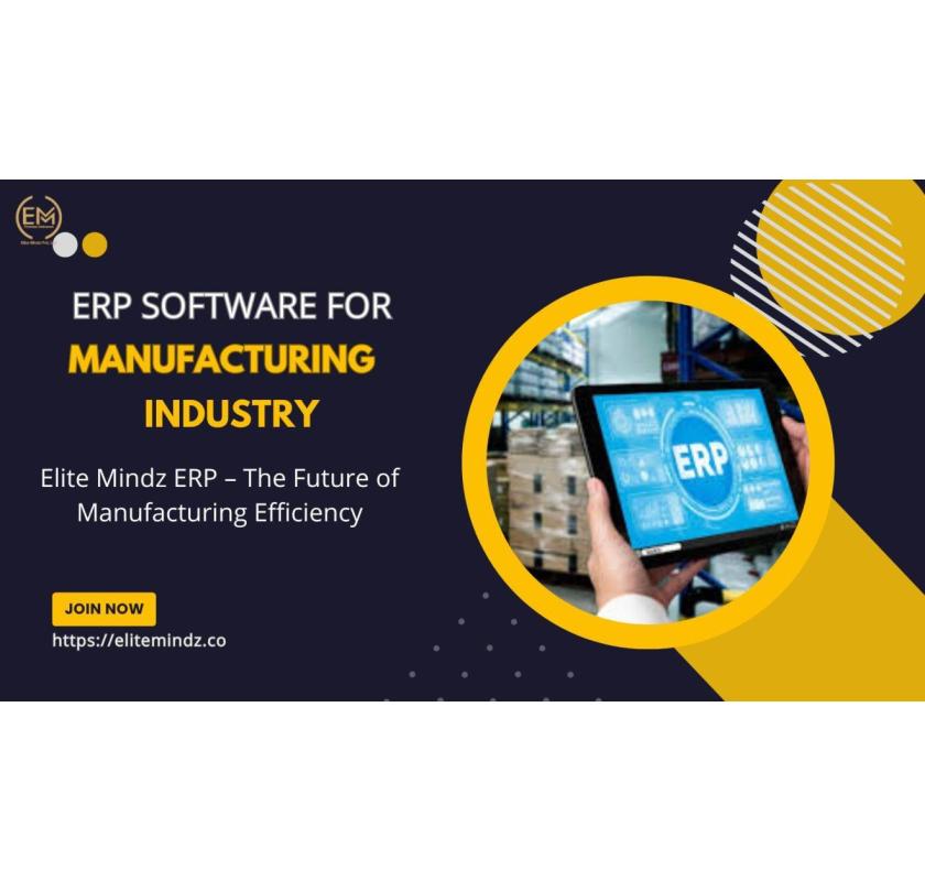 ERP Software for Manufacturing Industry at Elite Mindz