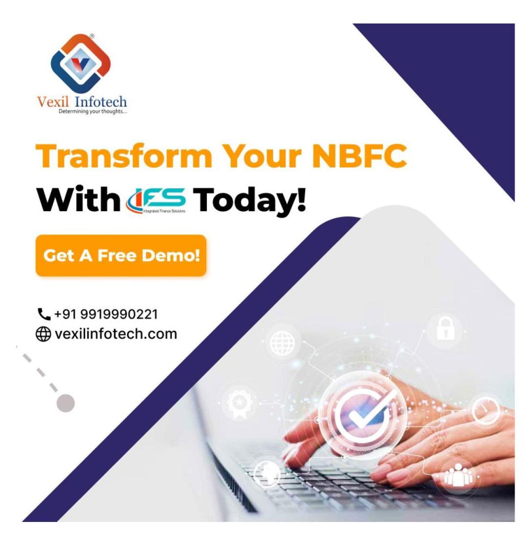 Best NBFC Software in India | Vexil Infotech IFS
