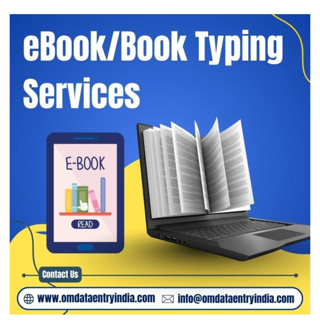 Outsource eBook/Book Typing Services in India