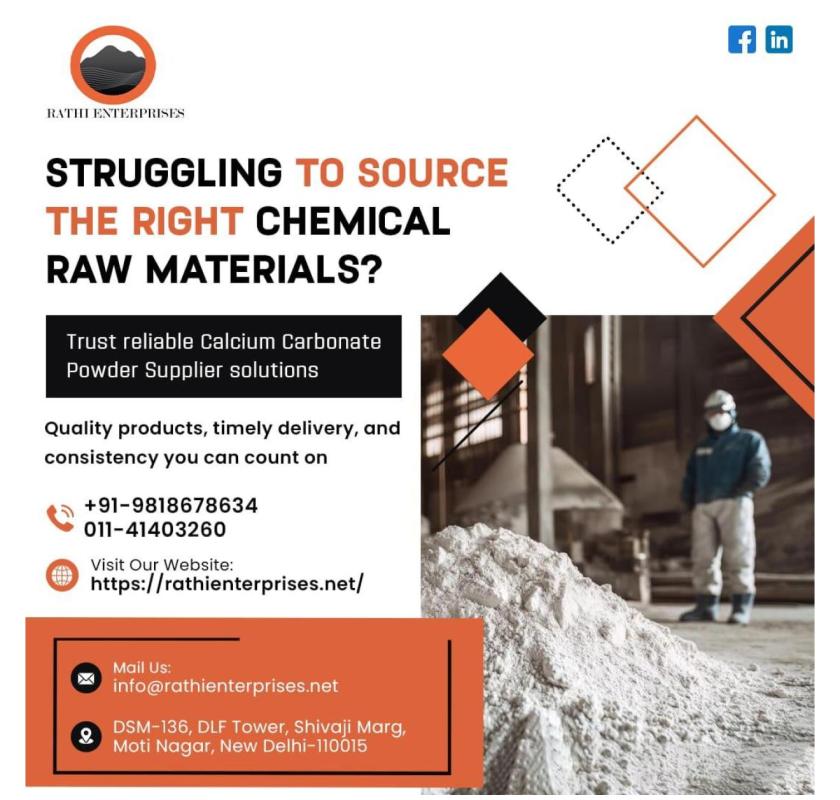 Leading Bio Fillers and Calcium Carbonate Supplier in India – Rathi Enterprises