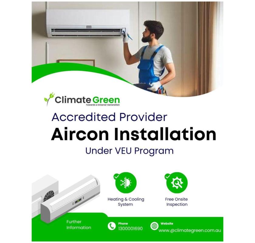 Accredited Aircon Installation in Melbourne — Under the VEU Program
