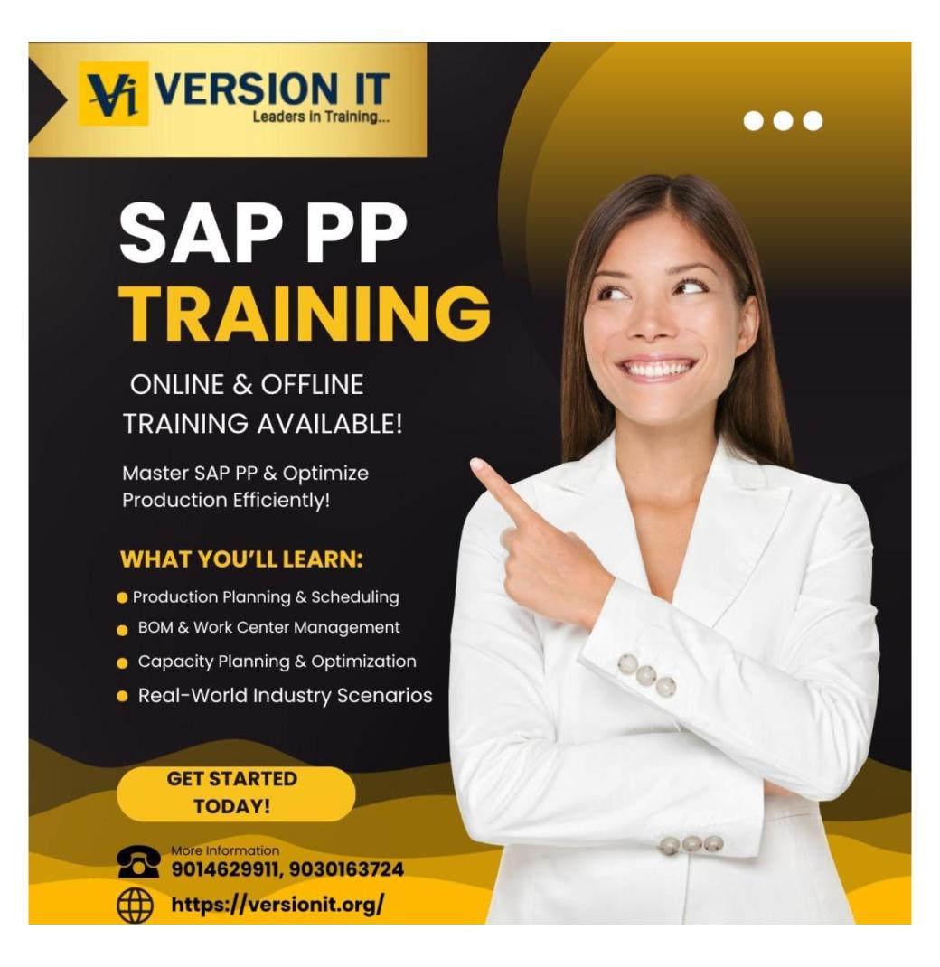 SAP PP Training in Hyderabad - 2/2