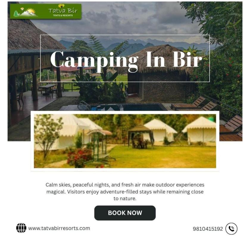 Experience Camping in Bir with Scenic Mountain Surroundings