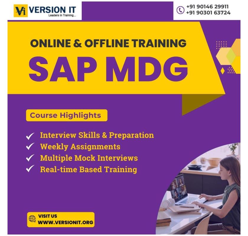 SAP MDG training institute in Hyderabad