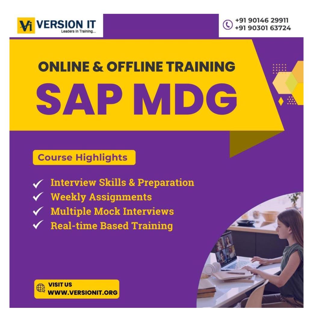 SAP MDG training institute in Hyderabad - 2/2