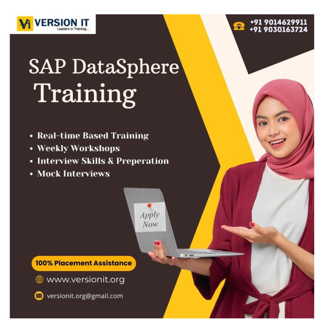 Sap Datasphere Course In Hyderabad - 2/2