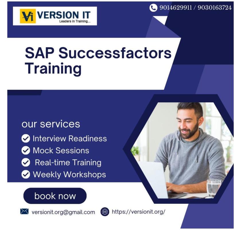 Sap SuccessFactors Training In Hyderabad