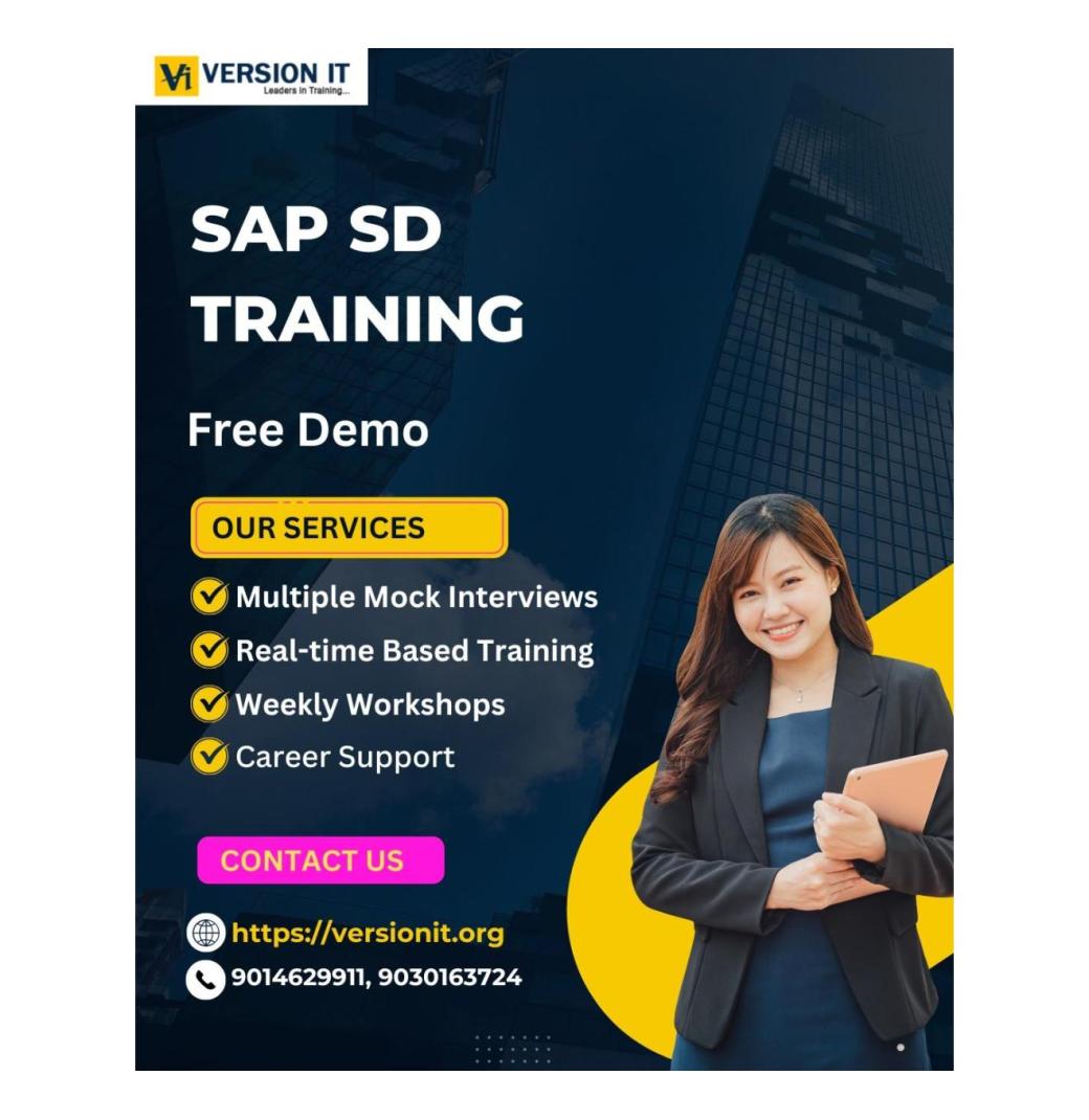 SAP SD Training In Bangalore