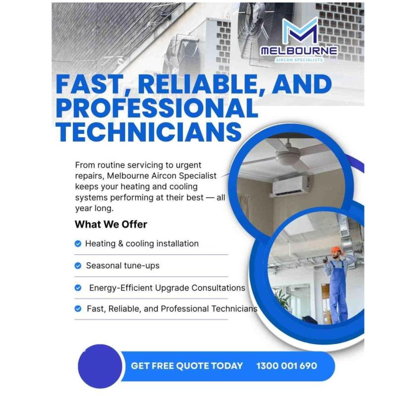 Fast, Reliable & Professional Aircon Experts in Melbourne