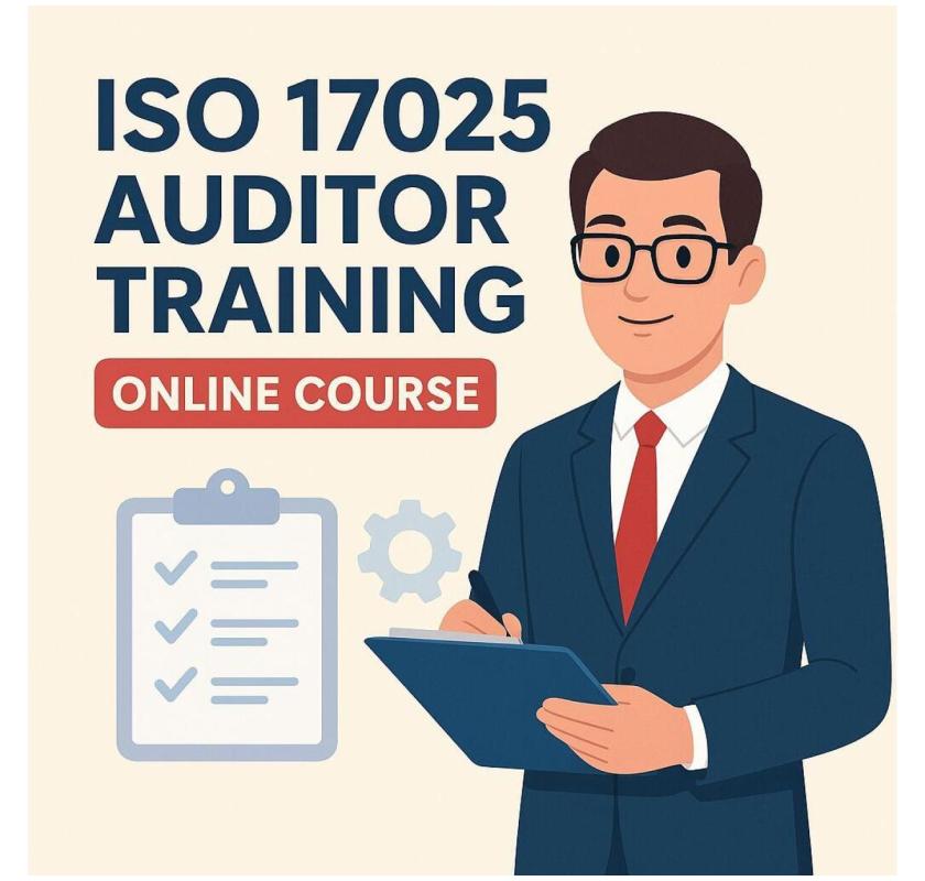 Online ISO 17025 Auditor Training Course