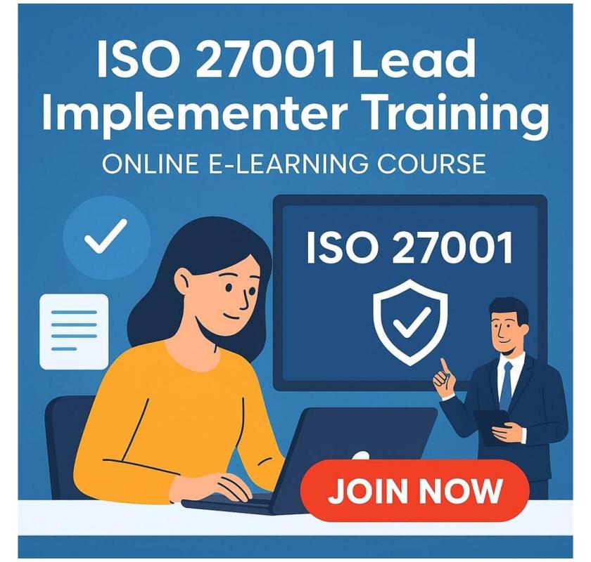 ISO 27001 Lead Implementer Training - Online 