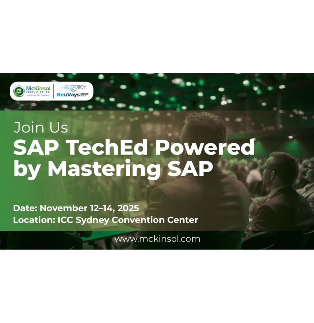 SAP TechEd Powered by Mastering SAP 2025 |  McKinsol