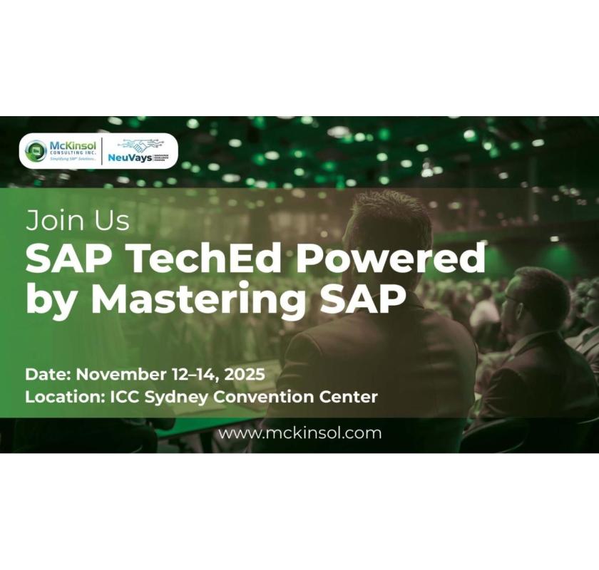 SAP TechEd Powered by Mastering SAP 2025 |  McKinsol