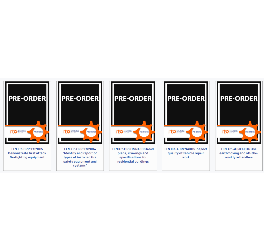 LLN Kits | LLN Assessment Kits | RTO Training Resources