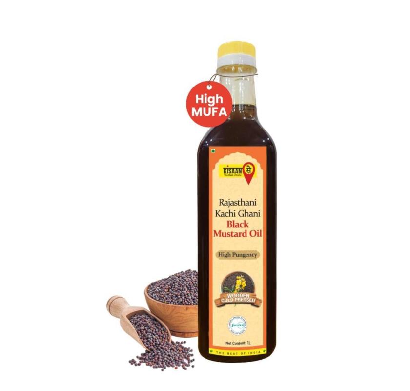 Pure Cold Pressed Black Mustard Oil – 100% Natural & Chemical-Free Cooking Oil