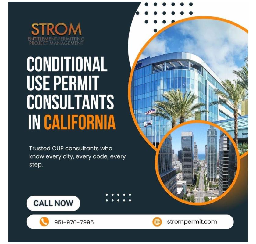 Conditional Use Permit Consultants in California