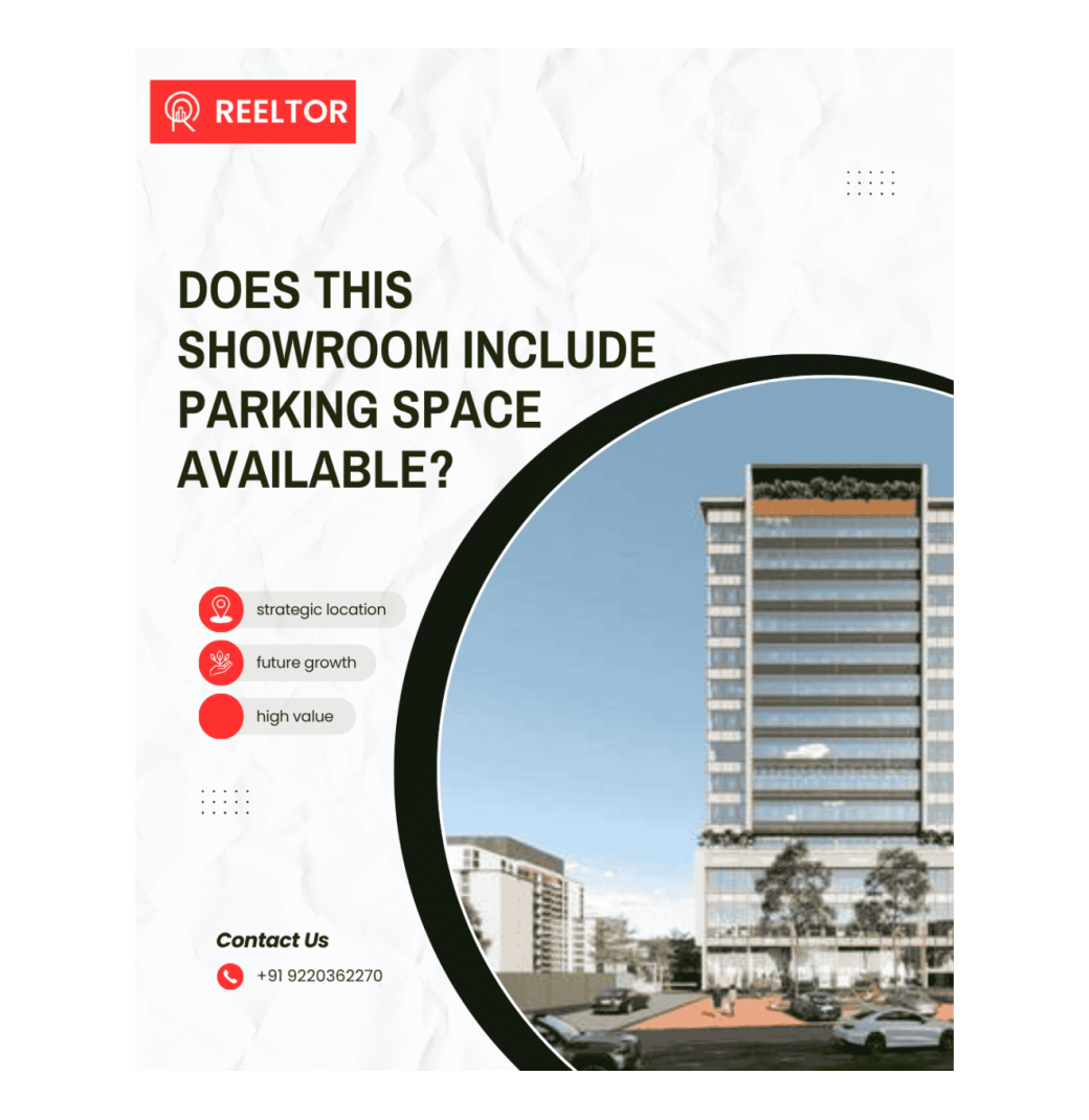 Does this showroom include parking space available?