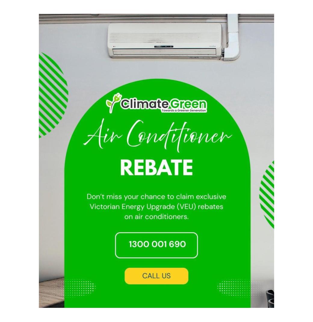 AIR CONDITIONER REBATE AVAILABLE NOW!