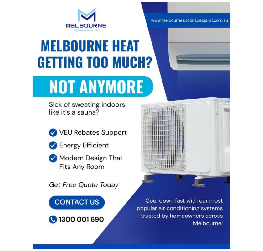 Beat the Melbourne Heat with Energy-Efficient Cooling