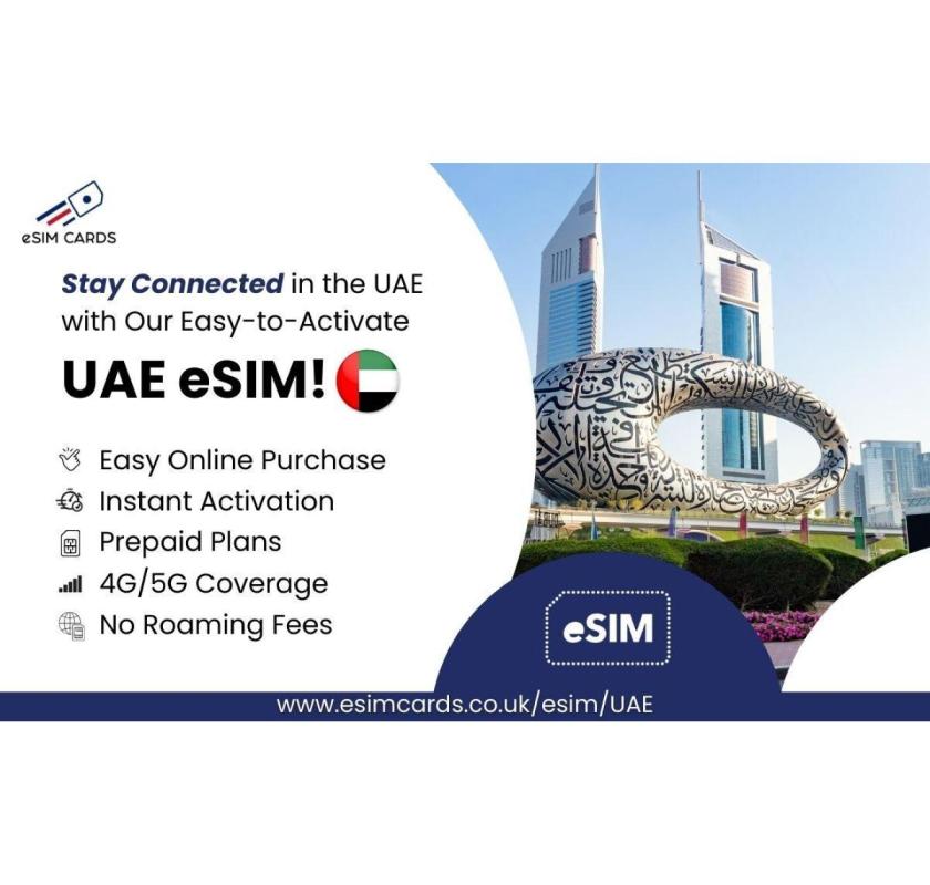 Connect in Seconds with UAE eSIM | Best Travel eSIM by eSIM Cards