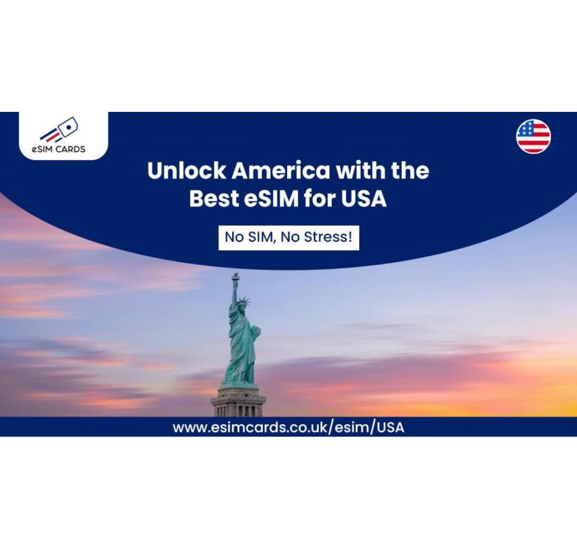 eSIM USA Travel by eSIM Cards – Instant Connectivity, Great Coverage and Easy Setup Now!