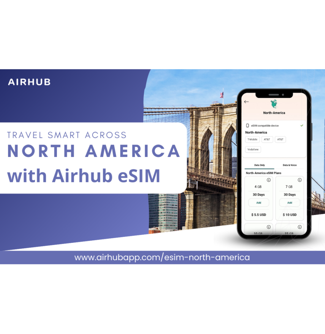 Best Prepaid eSIM North America by Airhub