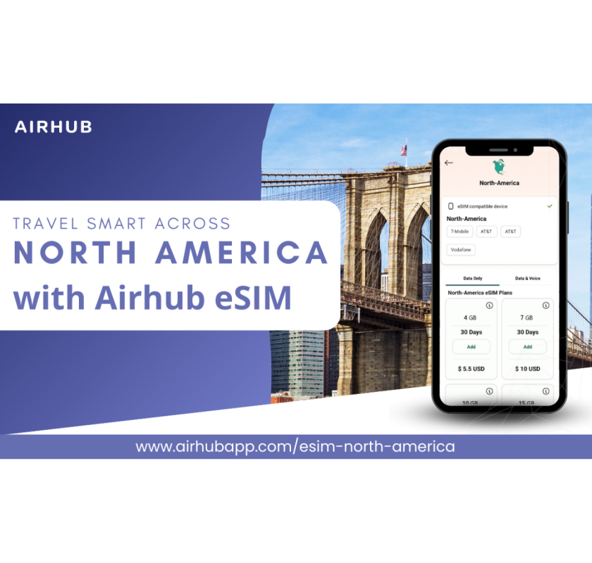 Best Prepaid eSIM North America by Airhub