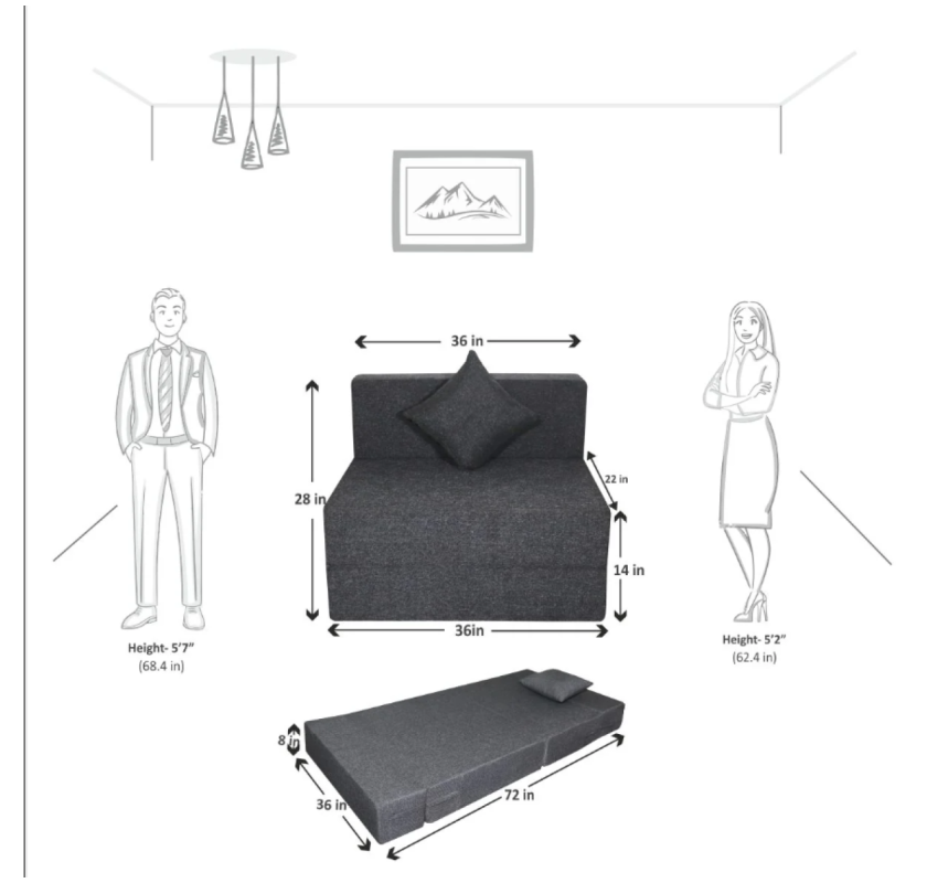 Sofa Cover for Sofa Bed 