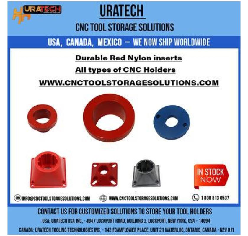 Uratech : High-Quality Red nylon inserts for all types of CNC Holders.