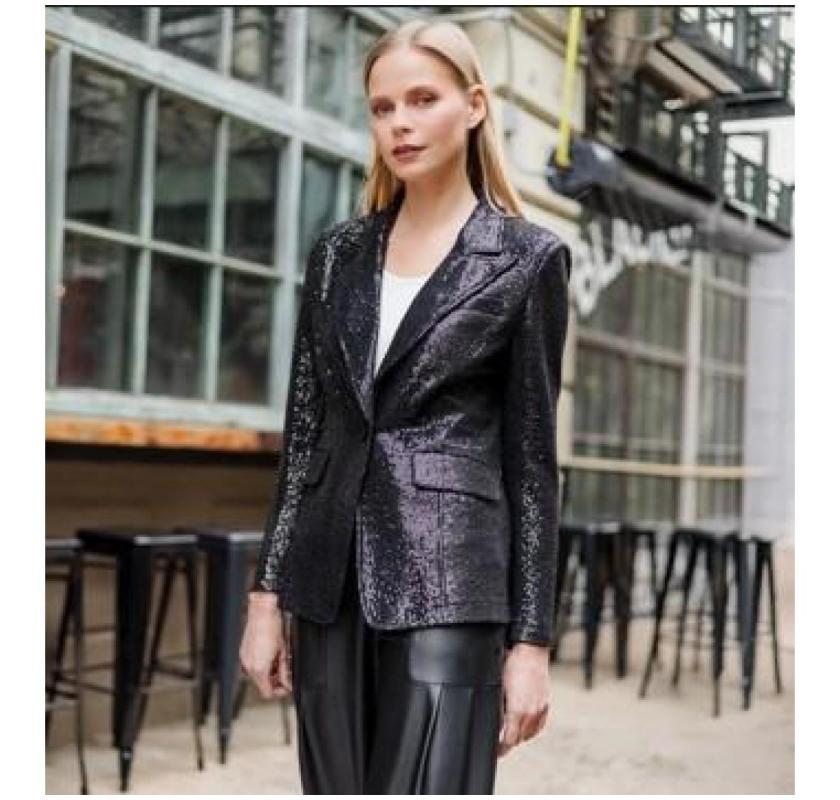 Elevate Your Festive Wardrobe with Sparkly Holiday Women’s Blazers & Jackets