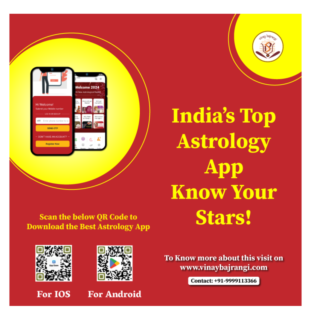 Download Dr. Vinay Bajrangi’s Astrology App – Your Daily Guide for Life Decisions