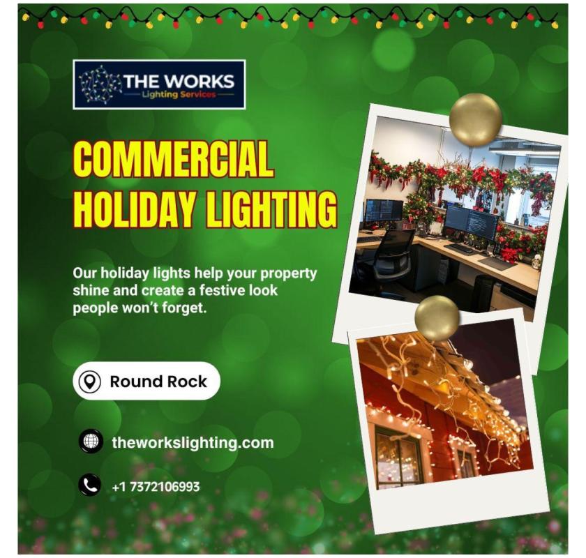 Commercial Holiday Lighting in Round Rock