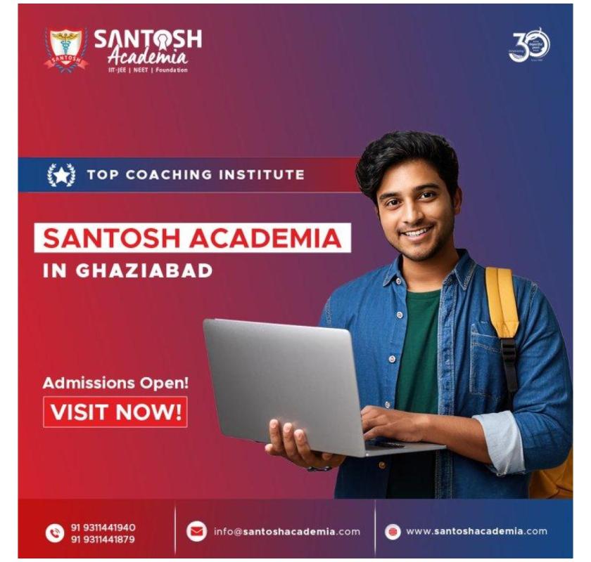 Santosh academia in Ghaziabad offering excellent academic coaching