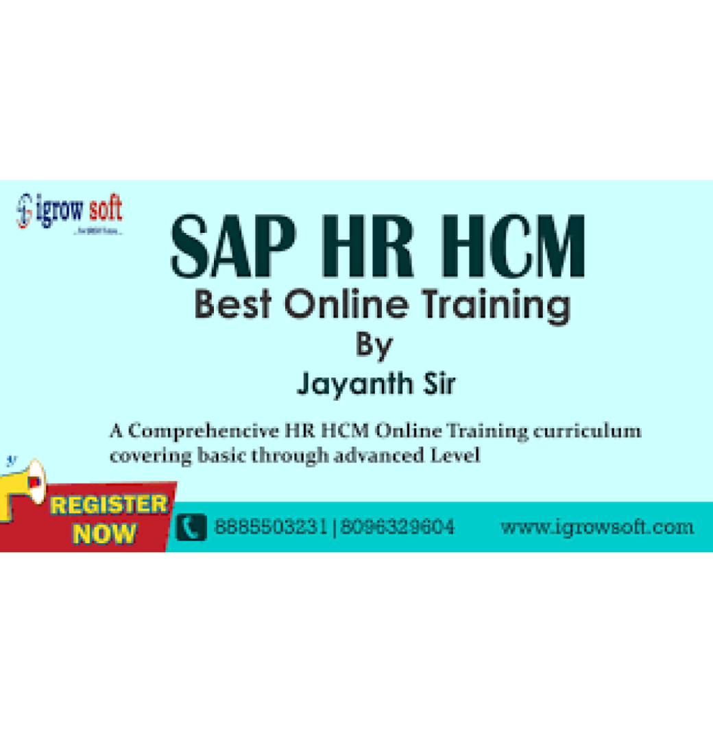 Best SAP HR HCM Online Training in Hyderabad | Igrowsoft
