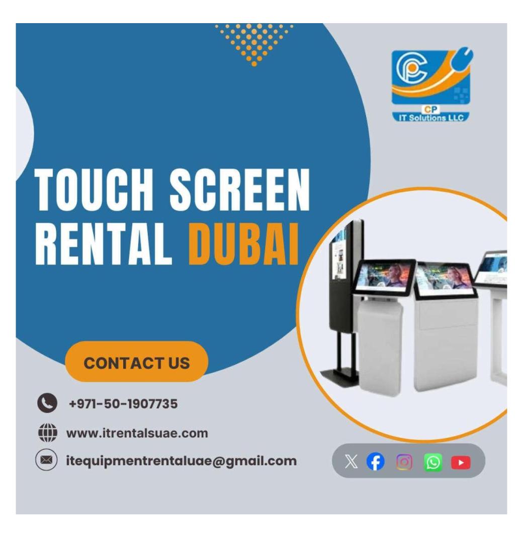 What Makes Touch Screens Perfect for Dubai Trade Shows?