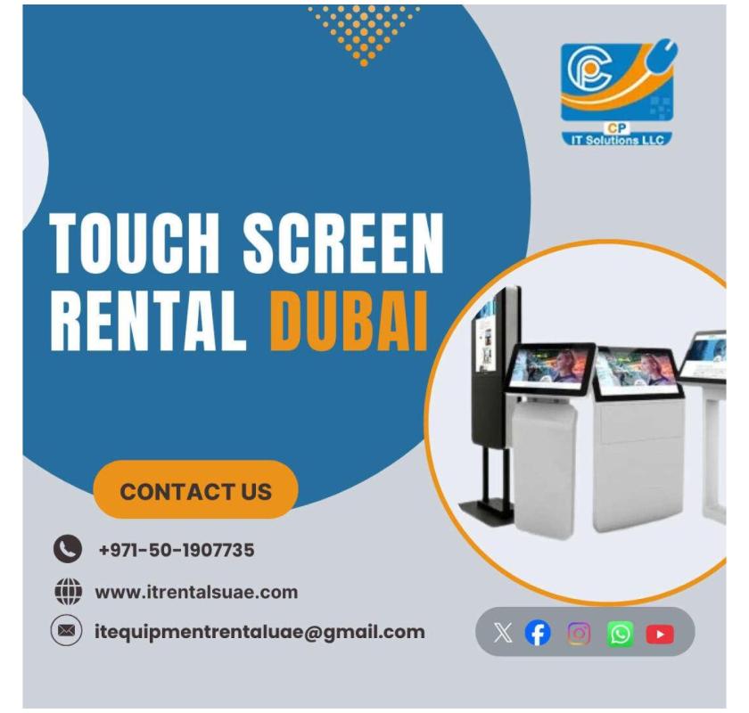 What Makes Touch Screens Perfect for Dubai Trade Shows?