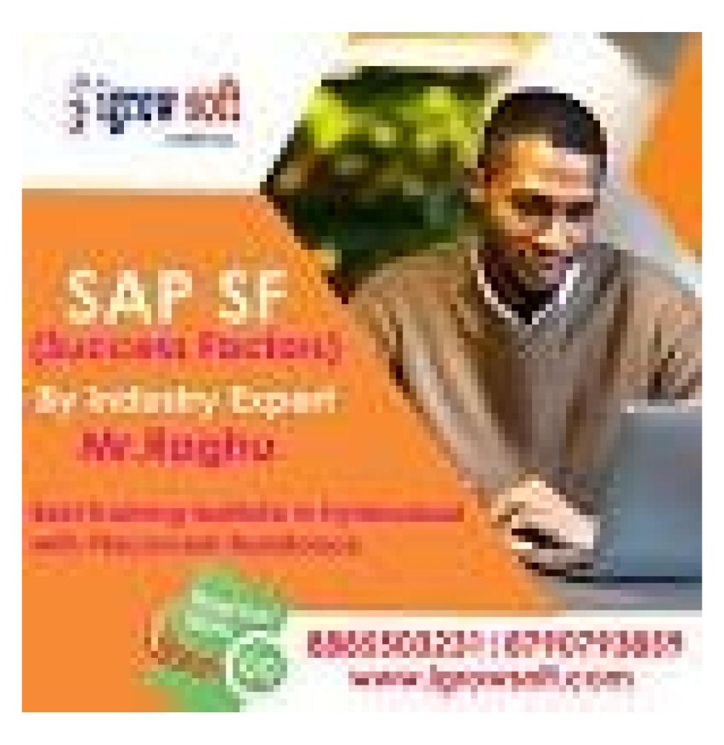SAP Success Factors Online training institute Hyderabad | Igrowsoft - 2/2
