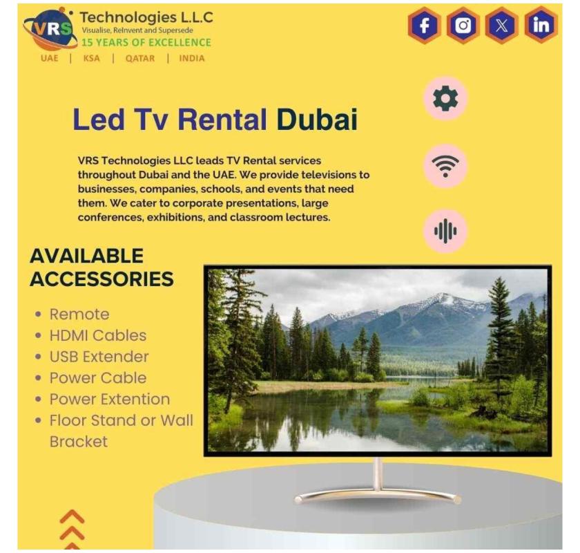 Is Led Tv Rental Dubai the Right Option for Exhibitions?