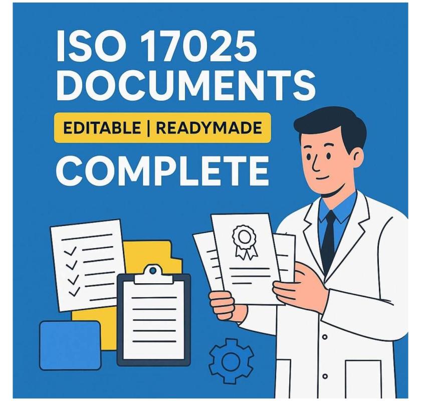 ISO 17025 Documents – Readymade Documentation Kit