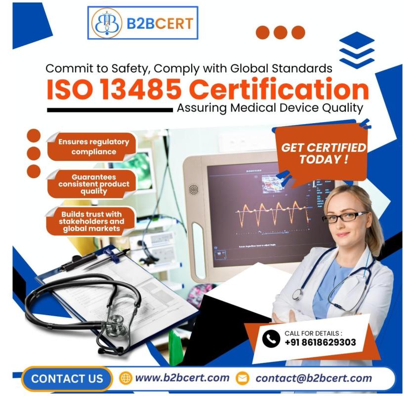Get ISO 13485 Certification in Bahrain with b2bcert