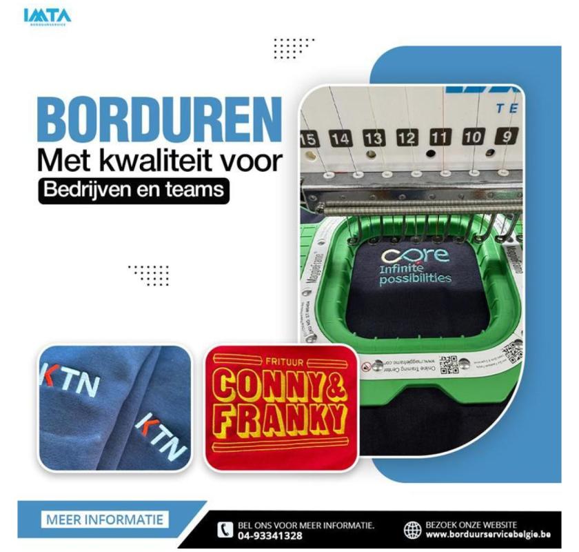Borduren met kwaliteit voor bedrijven en teams