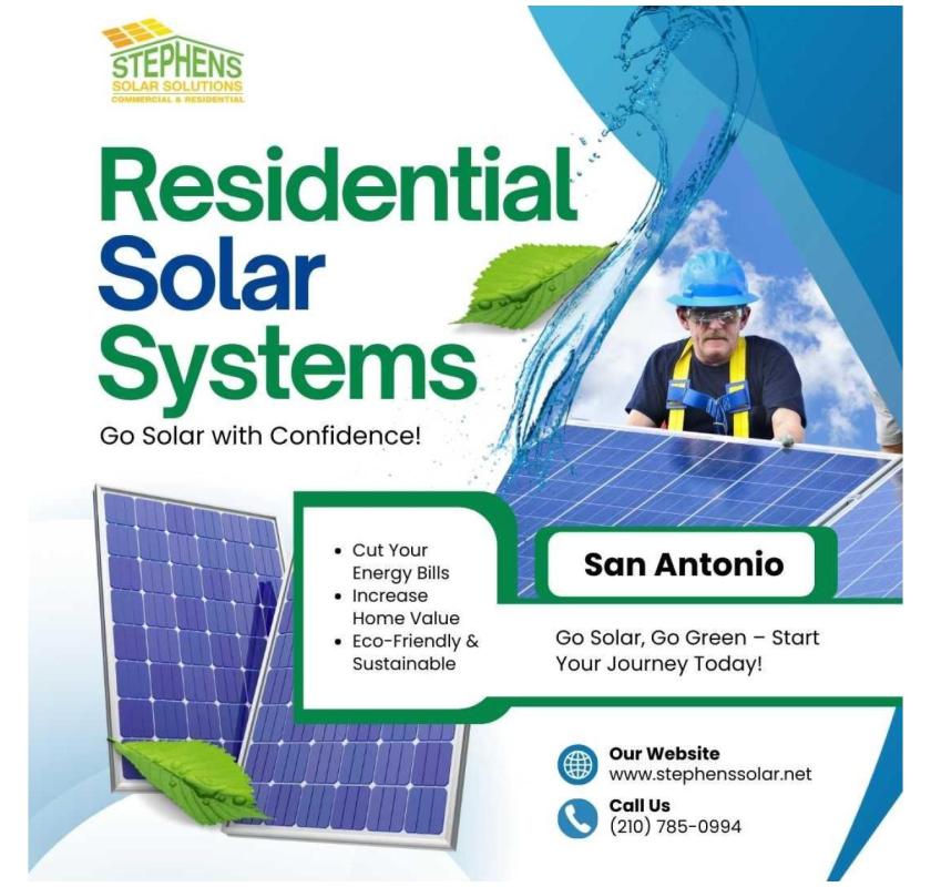 Residential Solar Systems in San Antonio